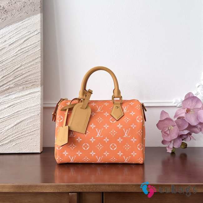 Uubags Louis Vuitton M13912 Speedy P9 Bandoulière Bag in Summer Peach 25x15x15cm - 1