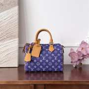 Uubags Louis Vuitton M11562 Speedy P9 Bandoulière Bag in Amethyste Purple 25x15x15cm - 1