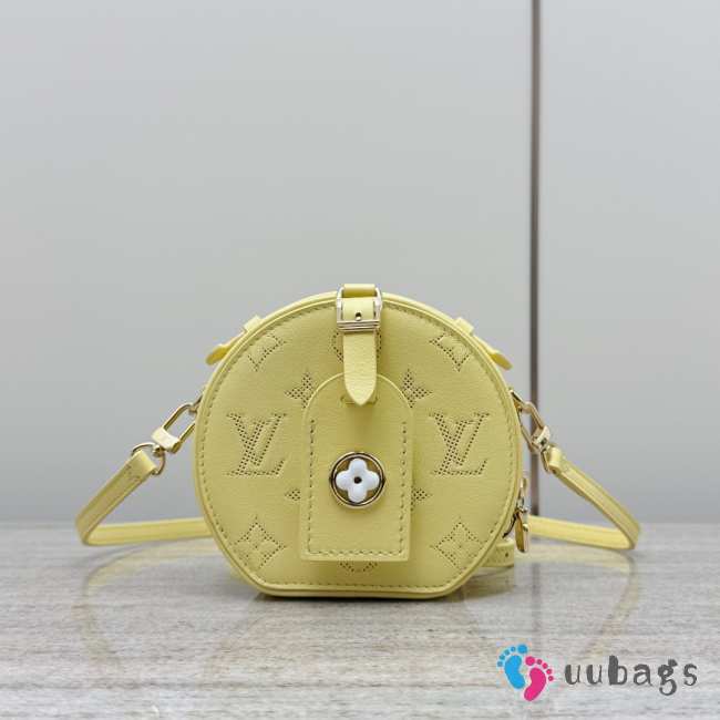 Uubags Louis Vuitton M11294 Mini Chapeau Box Bag In Banana Yellow 13x12x6.5cm - 1