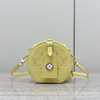 Uubags Louis Vuitton M11294 Mini Chapeau Box Bag In Banana Yellow 13x12x6.5cm