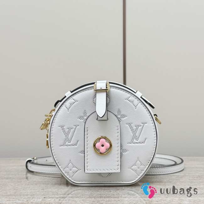 Uubags Louis Vuitton M11294 Mini Chapeau Box Bag In White 13x12x6.5cm - 1