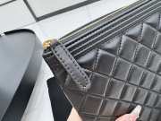 Uubags Chanel Boy O Case Cosmetic Pouch In Balck With Gold Hardware 33x24cm - 3
