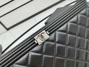 Uubags Chanel Boy O Case Cosmetic Pouch In Balck With Silver Hardware 33x24cm - 3