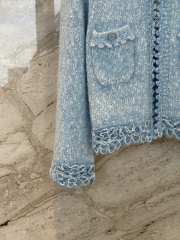 Uubags Chanel Wool Tweed Jacket in Light Blue - 4