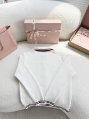 Uubags Miu Miu cotton knit zipper cardigan in natural - 2