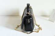 Uubags Gucci GG Marmont Small Top Handle Bag in Black Leather 21x12.5x4.6cm - 6