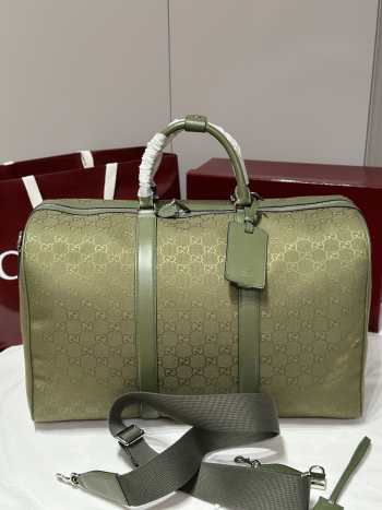 Uubags Gucci GG canvas large duffle bag in forest green GG canvas 52x32x28cm