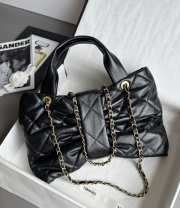 Uubags Chanel Mini Bow Bag Shiny Lambskin & Gold-Tone Metal In Black 18x26x5cm - 6