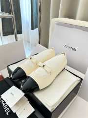 Uubags Chanel classic two-tone black/ white ballerina flats  - 6