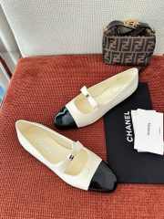 Uubags Chanel classic two-tone black/ white ballerina flats  - 4