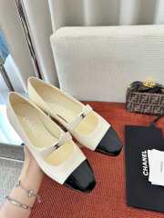 Uubags Chanel classic two-tone black/ white ballerina flats  - 2