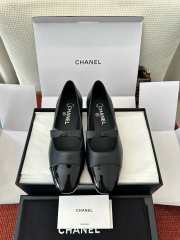 Uubags Chanel classic two-tone black ballerina flats - 1