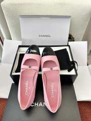 Uubags Chanel classic two-tone black/ pink ballerina flats - 5