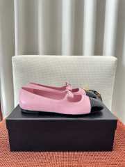 Uubags Chanel classic two-tone black/ pink ballerina flats - 6