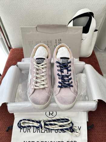 Uubags Golden Goose True-Star Suede Low-Top Trainers in Light Pink 