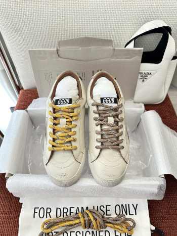 Uubags Golden Goose True-Star Leather Low-Top Trainers in Natural
