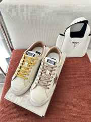 Uubags Golden Goose True-Star Leather Low-Top Trainers in Natural - 3