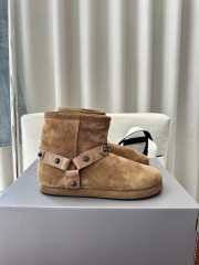 Uubags Balenciaga Alaska soft camel leather and synthetic ankle boots - 3