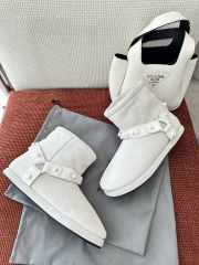 Uubags Balenciaga Alaska soft white leather and synthetic ankle boots - 3