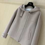 Uubags Dior Hooded Jacket in Beige Wool and Cashmere - 5