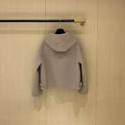 Uubags Dior Hooded Jacket in Beige Wool and Cashmere - 4