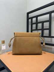 Uubags Loewe Flamenco satchel in suede calfskin brown 34x12x24cm - 5