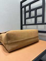 Uubags Loewe Flamenco satchel in suede calfskin brown 34x12x24cm - 4