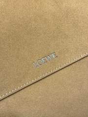 Uubags Loewe Flamenco satchel in suede calfskin brown 34x12x24cm - 3