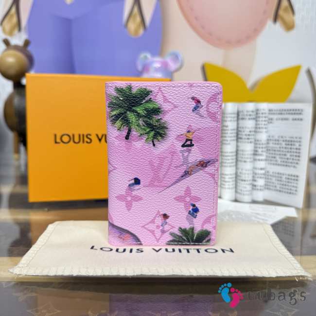 Uubags Louis Vuitton M26800 Pocket Organizer Wallet In Pink 7.5x11.1x1cm - 1