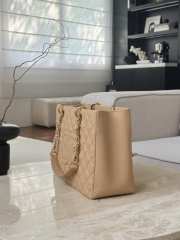 Uubags Chanel Grand Shopping Tote Bag In Beige 33.5x24x12.5cm - 6