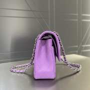 Uubags Chanel Classic Flap Bag Caviar Leather With Silver Hardware In Light Purple 25cm - 2
