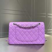 Uubags Chanel Classic Flap Bag Caviar Leather With Silver Hardware In Light Purple 25cm - 3