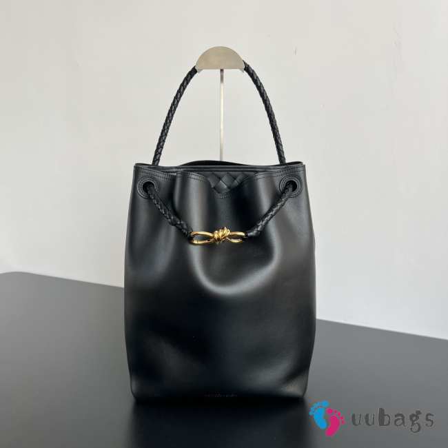 Uubags Bottega Veneta Andiamo Bucket Bag In Black 34x24x12cm - 1