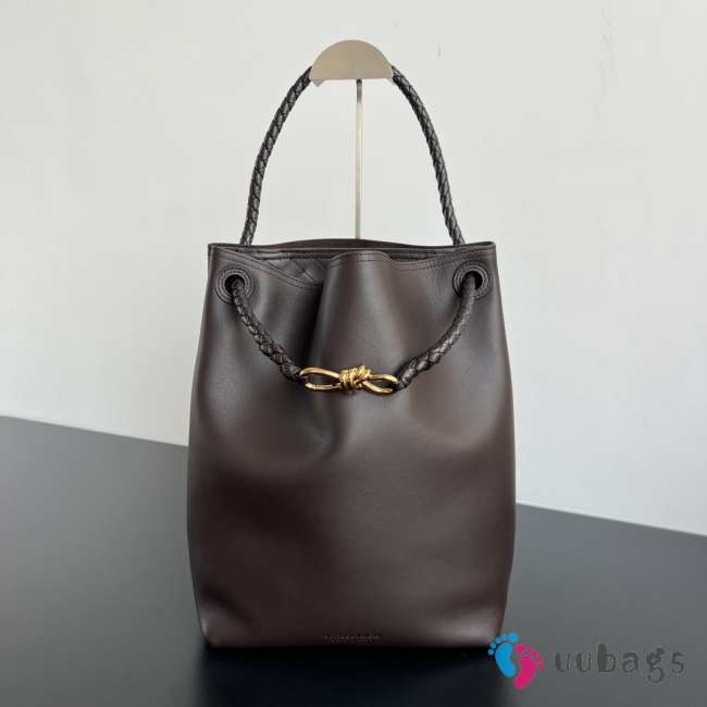 Uubags Bottega Veneta Andiamo Bucket Bag In Fondant 34x24x12cm - 1