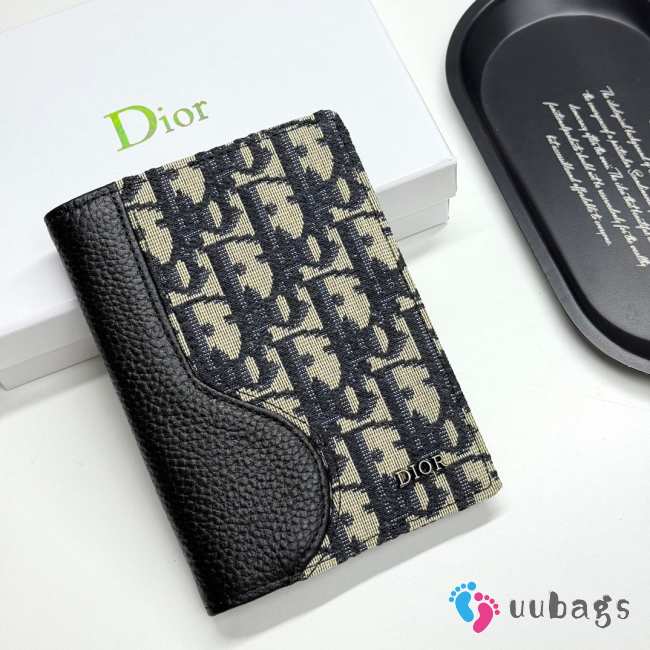 Uubags Dior Saddle Vertical Bifold Card Holder 8x11.5x2cm - 1