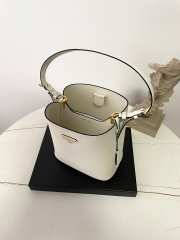 Uubags Prada Panier Saffiano Leather Bag In White 21.5x22.5x13cm - 5