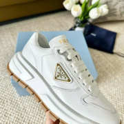 Uubags Prada Prax 01 leather sneakers in ivory - 6