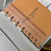 Uubags Louis Vuitton R20005 Notebook Cover Small Size In White 10x14.5x2cm - 3