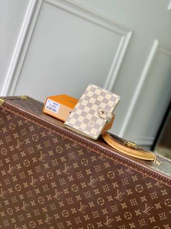 Uubags Louis Vuitton R20706 Notebook Cover Small Size Damier Azur 10x14.5x2cm