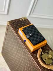 Uubags Louis Vuitton R20706 Notebook Cover Small Size Black Damier Azur 10x14.5x2cm - 6
