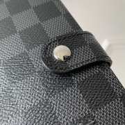 Uubags Louis Vuitton R20706 Notebook Cover Small Size Black Damier Azur 10x14.5x2cm - 4