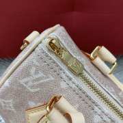 Uubags Louis Vuitton M15151 Speedy Bandoulière Bag Meowgram Canvas Material 20.5x13.5x12cm - 6