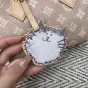 Uubags Louis Vuitton M15151 Speedy Bandoulière Bag Meowgram Canvas Material 20.5x13.5x12cm - 5