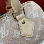 Uubags Louis Vuitton M15151 Speedy Bandoulière Bag Meowgram Canvas Material 20.5x13.5x12cm - 4