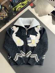 Uubags Louis Vuitton 1AIMB3 Knitted Jacket In Dark Navy Blue - 6