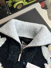 Uubags Louis Vuitton 1AIMB3 Knitted Jacket In Dark Navy Blue - 2