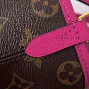 Uubags Louis Vuitton M12106 Neverfull Bandoulière Inside Out BB In Rose Pondichery/Monogram 26.5x16.5x11cm - 2