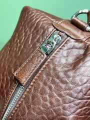 Uubags Prada Small Nappa Leather Duffle Bag In Dark Brown 35x17.5x17.5cm - 6