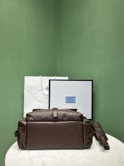 Uubags Prada 1BG596 Explore medium nappa leather tote bag in dark brown 31x17x11cm - 5