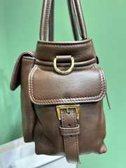 Uubags Prada 1BG596 Explore medium nappa leather tote bag in dark brown 31x17x11cm - 3